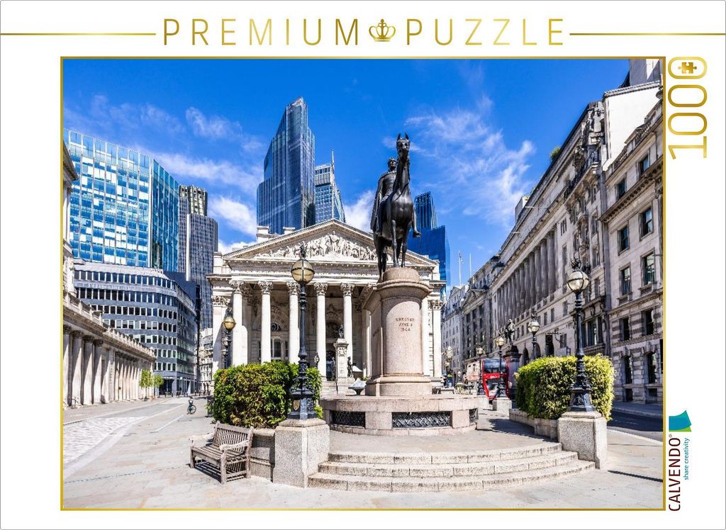 CALVENDO Puzzle Royal Exchange in der City of London | 1000 Teile Lege-Größe 64x48cm Foto-Puzzle für glückliche Stunden