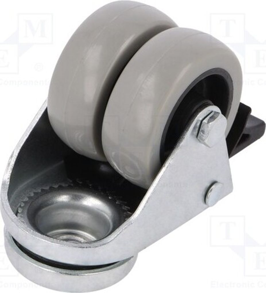 1x Transportrad H: 71mm 100kg KMDA-PPU 50S-HC Räder Ø: 50mm zweirädrig W: 36mm