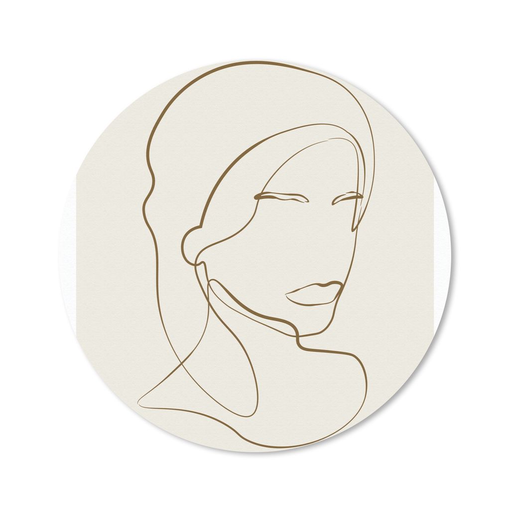 MuchoWow Mauspad Mousepad Frauen - Text - Zitate - Linienkunst 30x30 cm - Mousepads - Maus Mat - Pad - Mausunterlage - Tischunterlage - Schreibti...
