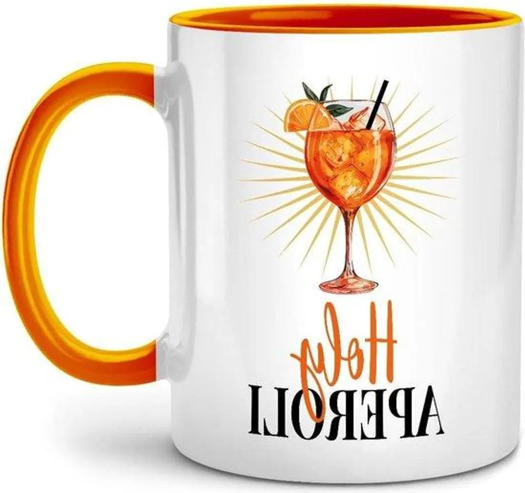 Mug humoristique Aperol robuste avec impression haute définition HD