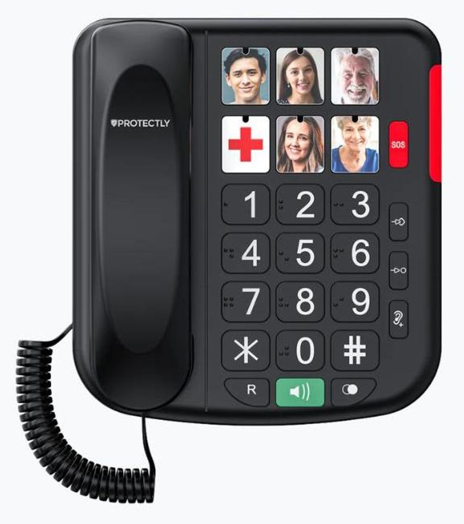 Protectly® Senioren Telefoon - SOS-Noodknop - Senioren Productafbeelding 