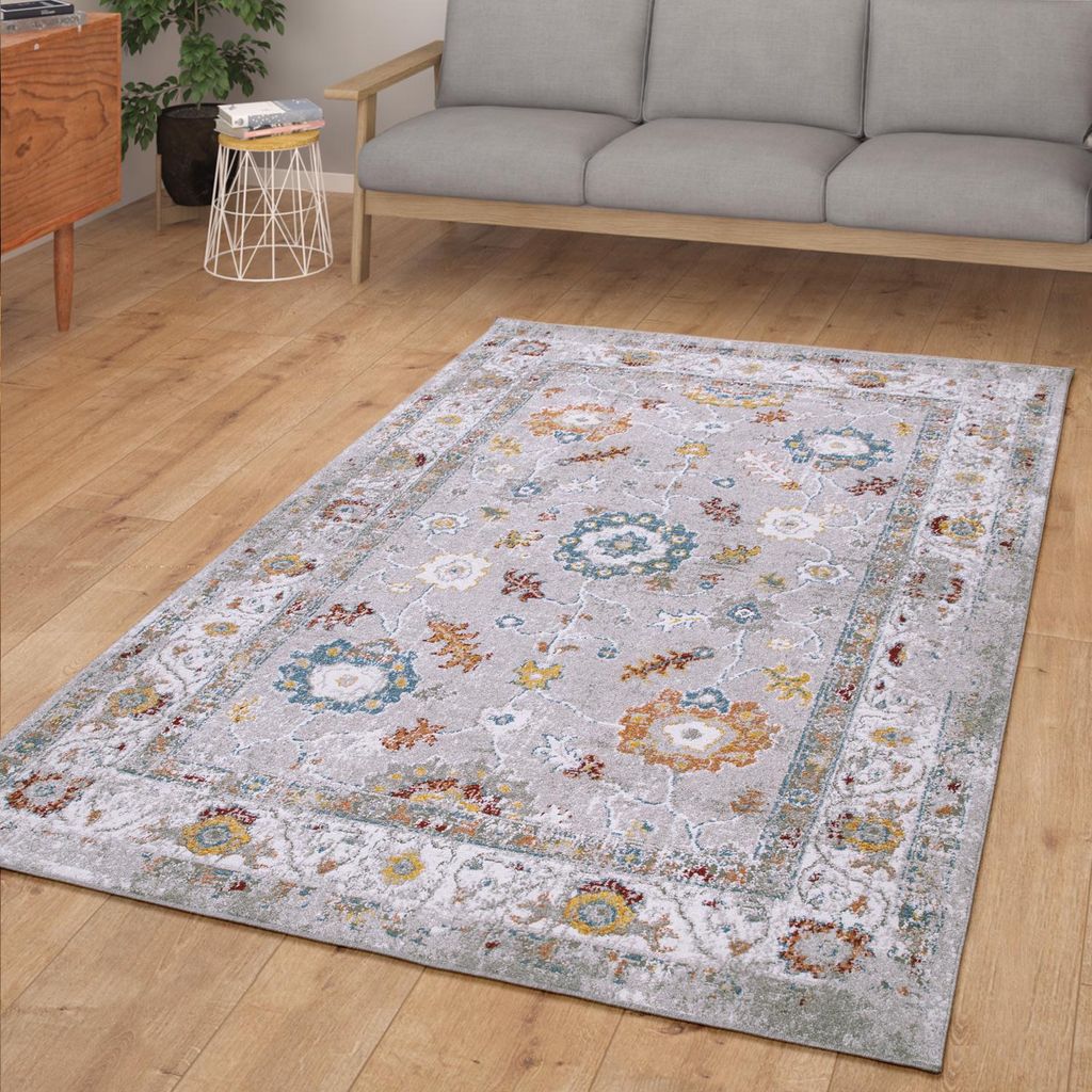 TT Home Wohnzimmer Teppich Kurzflor Orientalisches Design Produktbild 