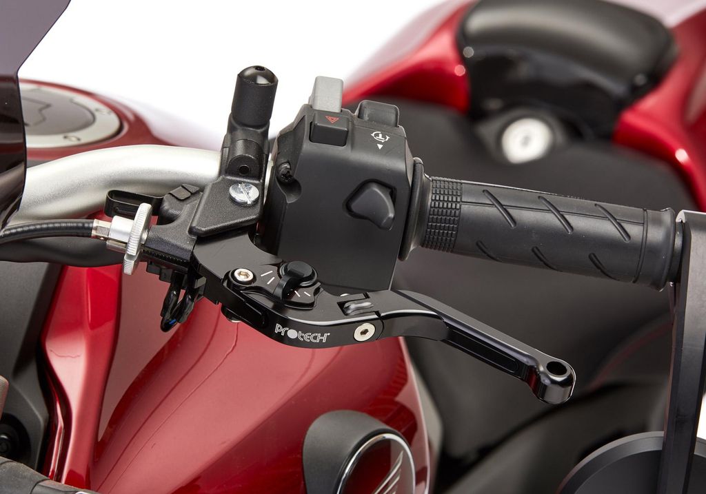 PROTECH Hebel Bremshebel Sport Alu & Stahl Schwarz für KAWASAKI Versys 650,SUZUKI GSX-S 750,TRIUMPH Bonneville Bobber