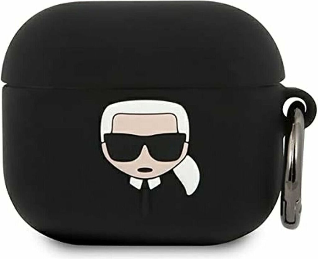 Karl Lagerfeld Klaca3Silkhbk Airpods 3 Abdeckung Czarny/Schwarz Silikon Ikonik