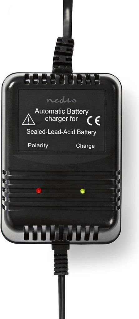 Blei-Säure-Ladegerät | 2,3 / 6,9 / 13,8 V DC | 0,6 A | Wartungsladung | Euro / Typ C (CEE 7/16) | Batterieklemmen | Batterietyp Energie: AGM / Bl...