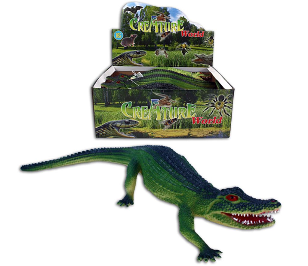 1 x Krokodil aus Kunststoff mit Stimme ca. 35 cm Produktbild 