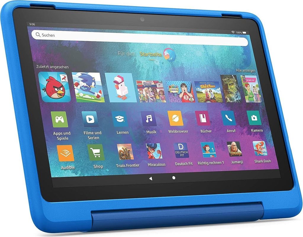 Fire HD 10 Kids Pro-Tablet 25,6 cm Full-HD 1080p 32 GB Himmelblau