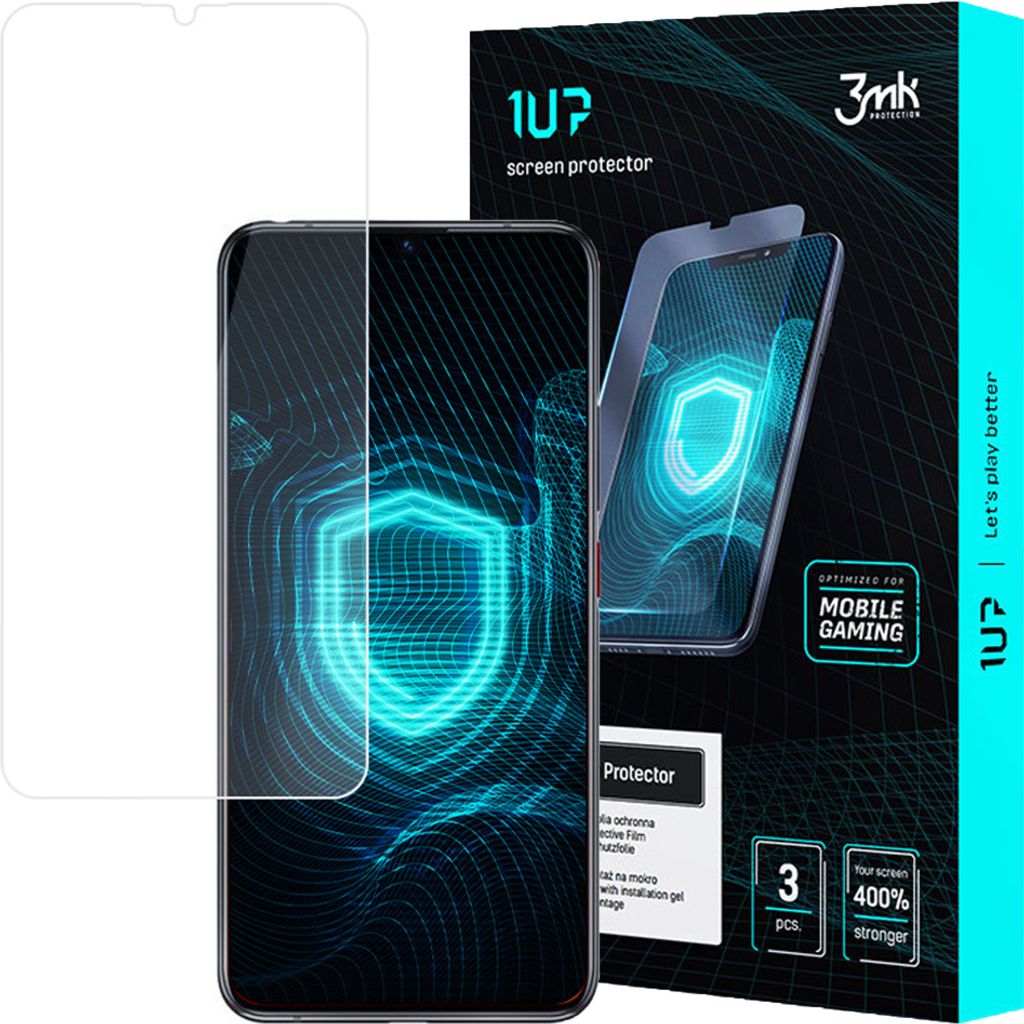 3mk Display Schutzfolie 1UP für Lenovo Z6 Pro transparent Gaming (3 Stück)