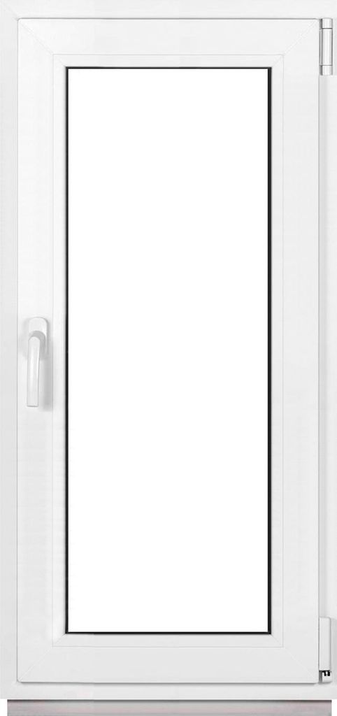 Framex Kellerfenster Fenster Kunststofffenster Weiß Breite x Höhe 50 x 120 cm (500 x 1200 mm) 2fach (32 mm) Dreh Kipp DIN Rechts - Premium