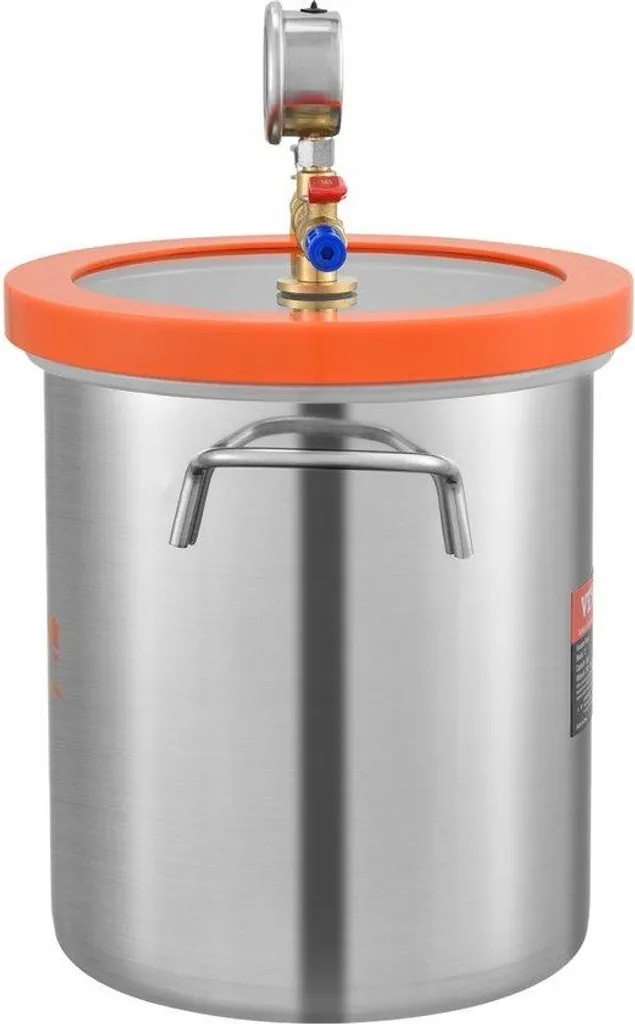 Chambre à vide en acier inoxydable 18L Ø28cm pour dégazage de résine