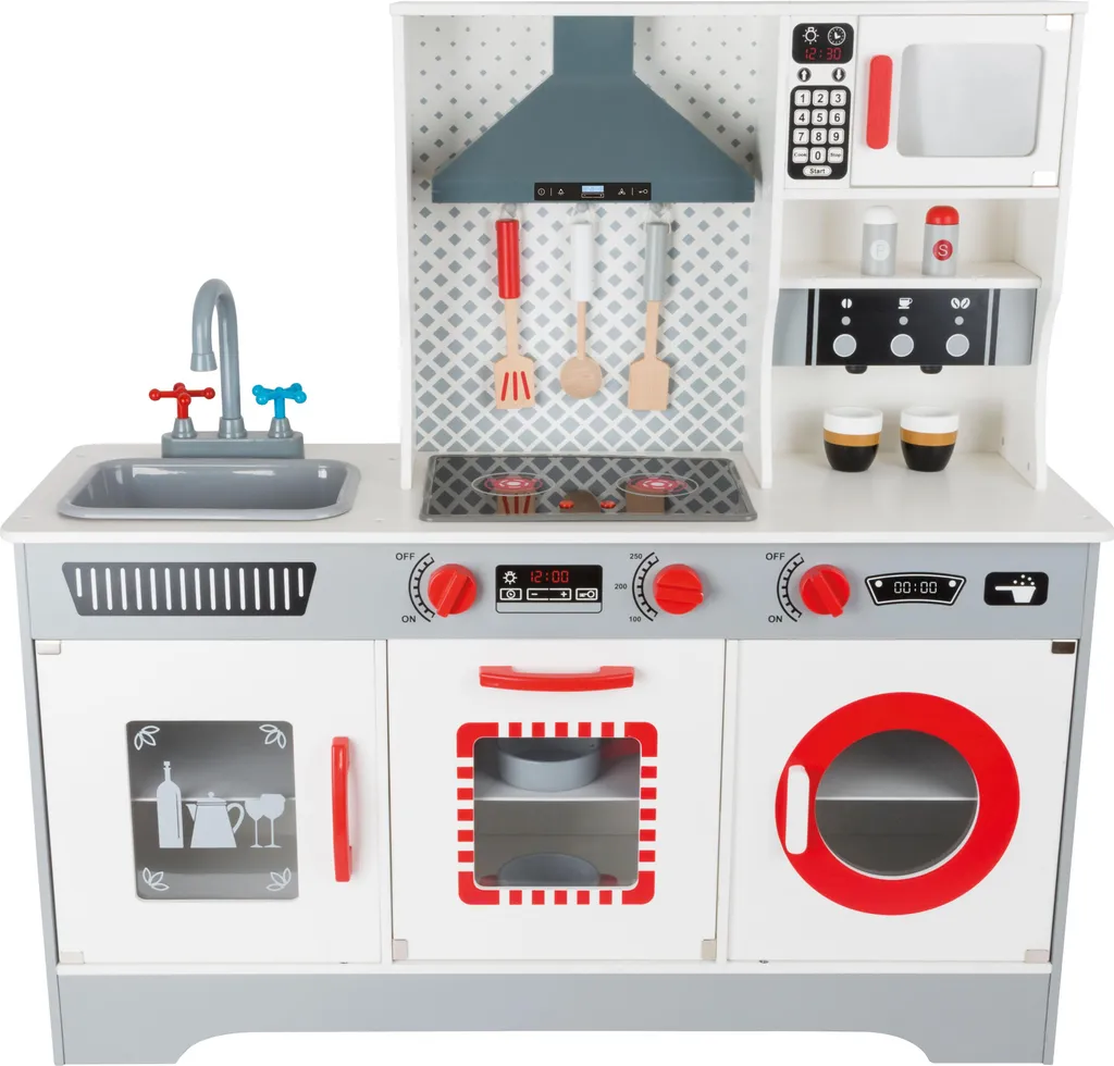 Grande Cuisine Enfant en Bois Premium avec Électroménager Interactif