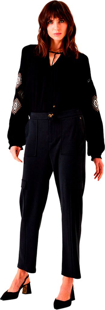 Garcia U40035 Langarmhemd Schwarz S Frau Schwarz S