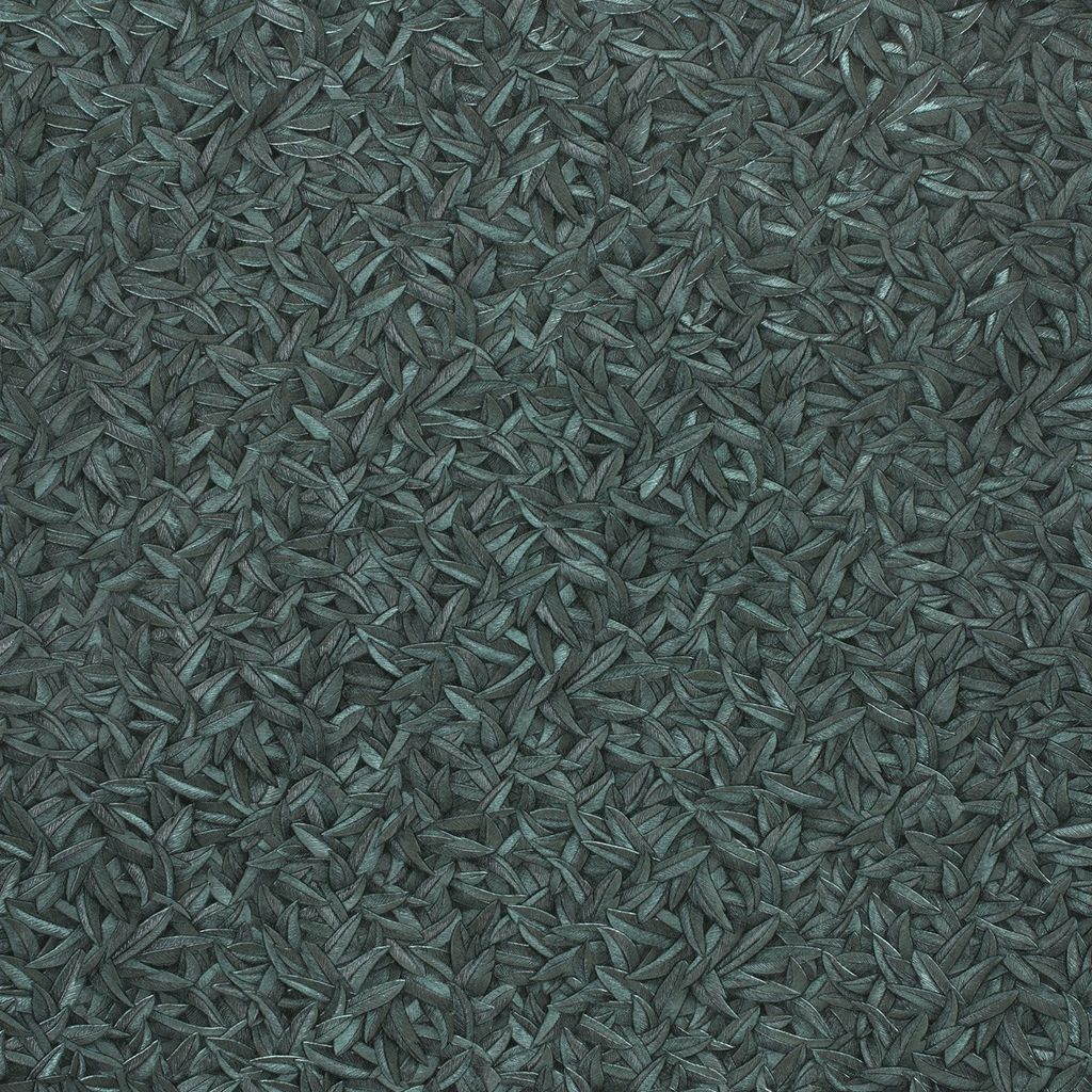 Harald Glööckler Tapeten Blau Blätter Federn 52501 Design