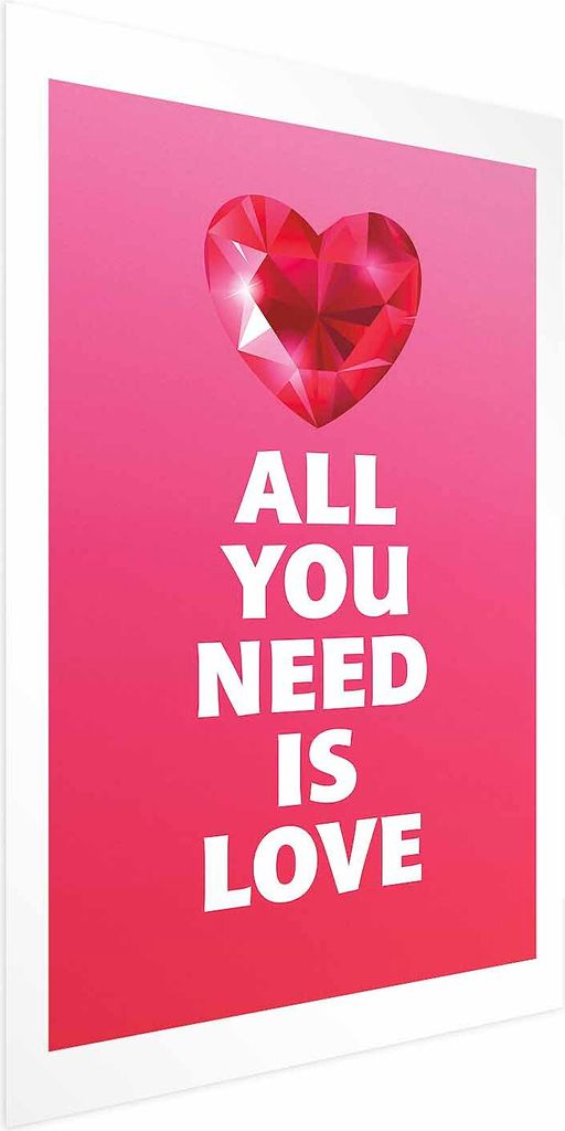Posterpapier Poster - Spectacular Heart 40x60 cm Text m-A-0901-ao-a