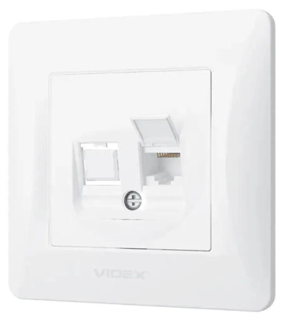 Videx Binera RJ45 prise informatique individuelle blanche encastrée