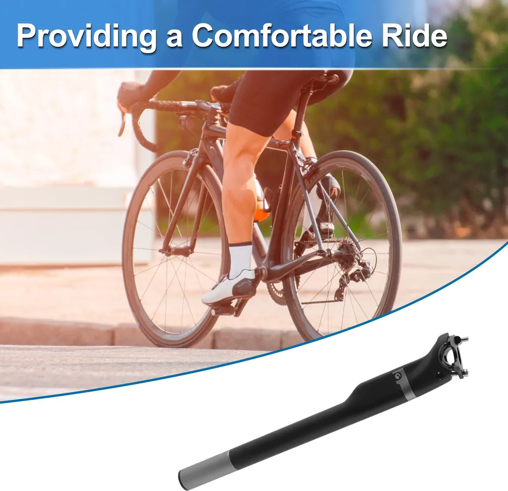 Tige de selle en carbone 30.8x400mm mate pour VTT et vélo de route