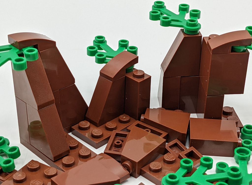 LEGO® MOC Albero Forestale Piccolo Rosso Marrone Verde