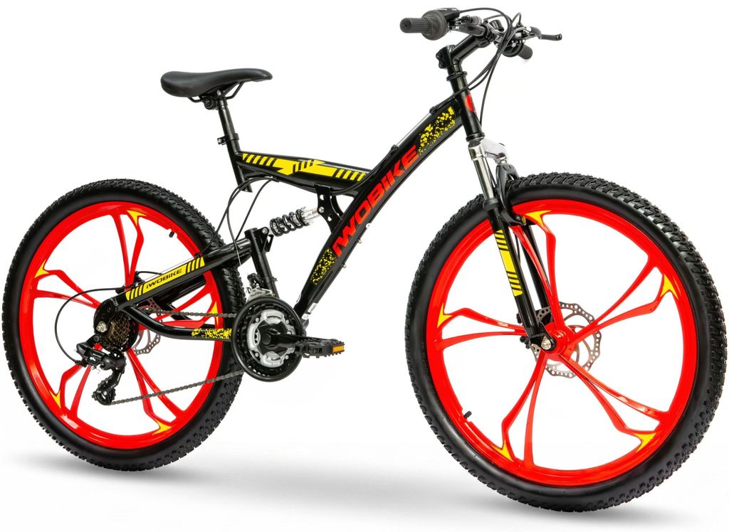 Mountainbike 26 Zoll Herren Damen MTB 21-Gang Shimano Produktbild 