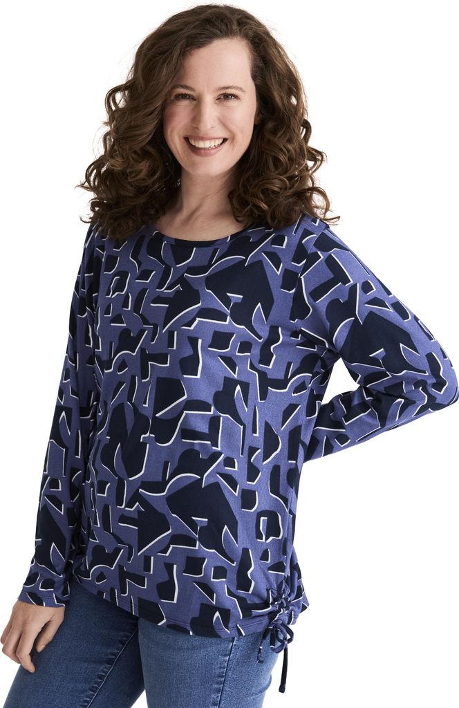 Stooker Women CARA Damen Langarmshirt Slim Fit 40/42 blue Produktbild 