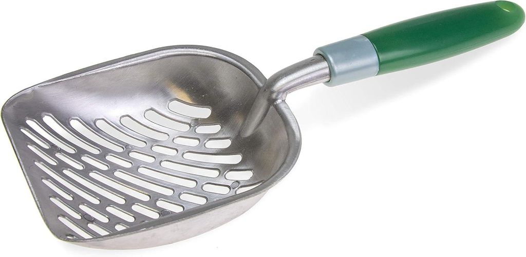 Streuschaufel aus Aluminium, 35 cm, Grün