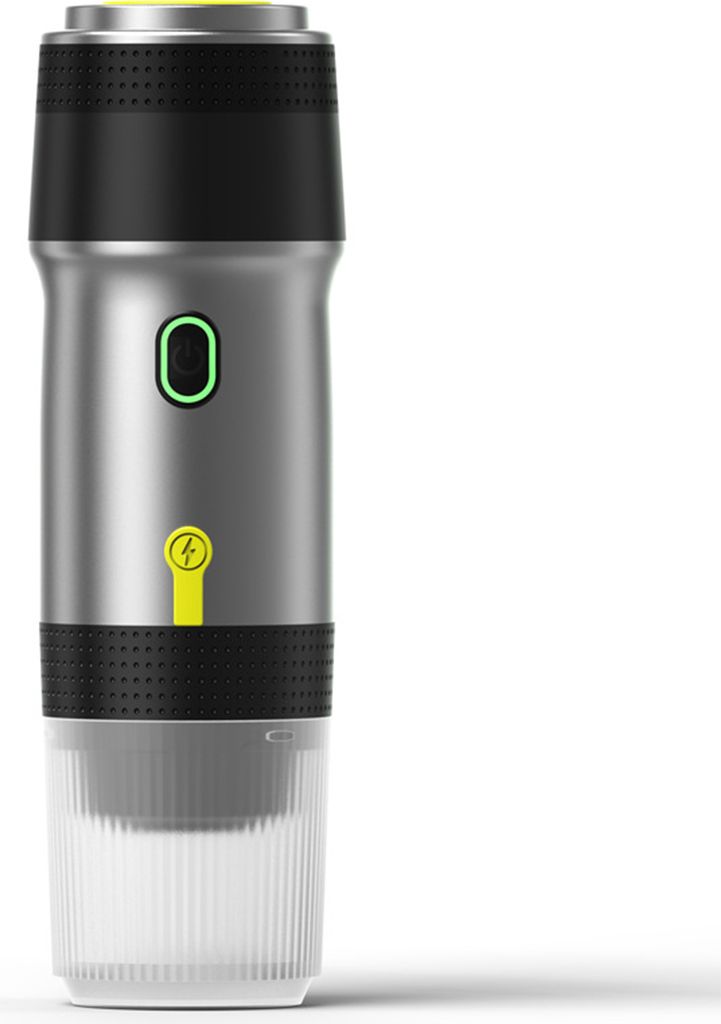 Tragbare Kaffeemaschine fuers Auto, Zuhause, auf Reisen, 3-in-1-kabellose elektrische Kaffeemaschine, funktioniert mit Kapseln und gemahlenem Kaffe...