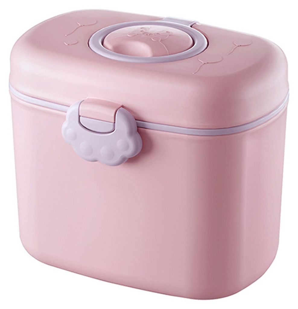 Tragbare Aufbewahrungsbox für Milchpulver (380/550 ml), auslaufsicher, ideal für unterwegs, als Spender für Babynahrung und Snacks.
