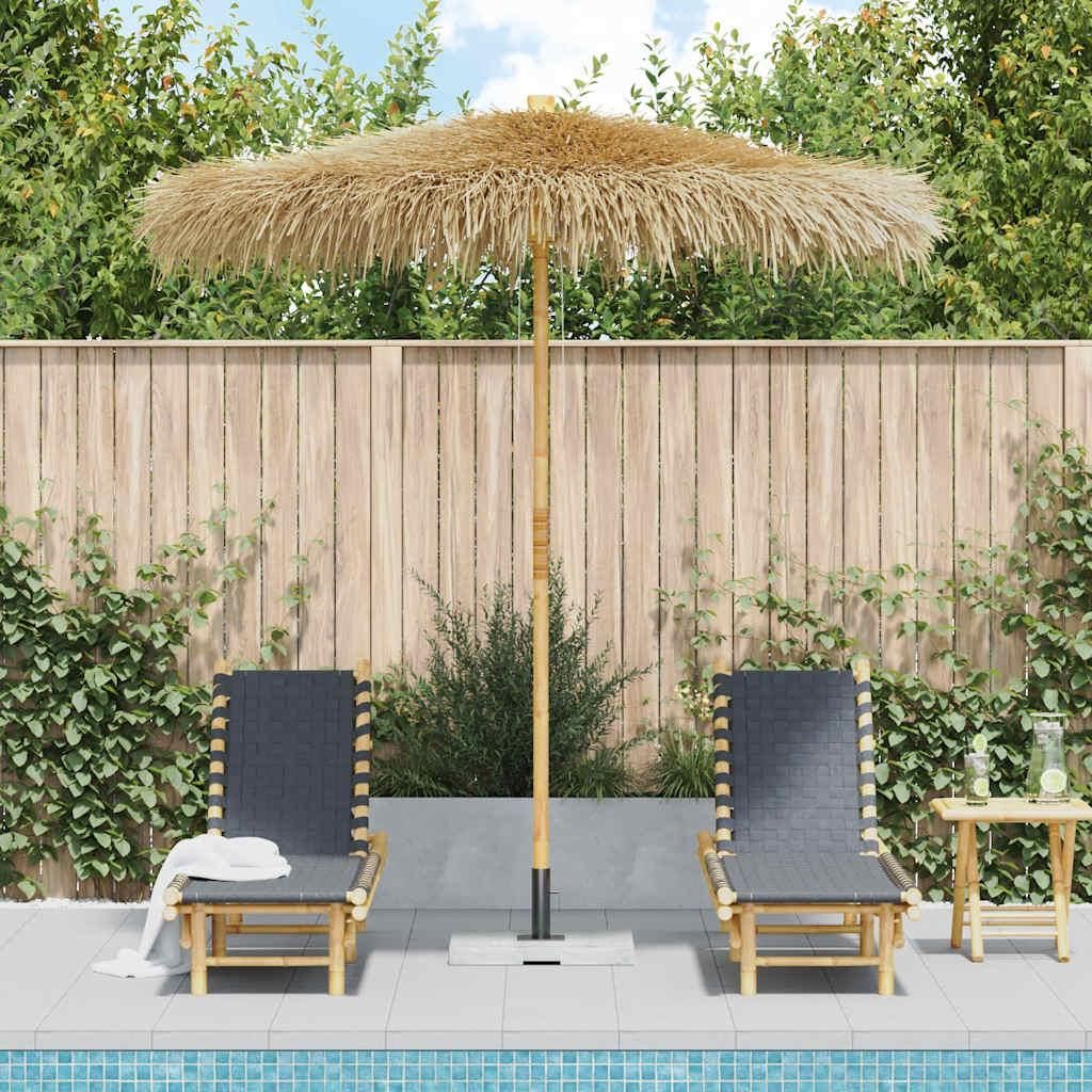 vidaXL Bambus-Sonnenschirm mit Bananenblatt-Dach 270 cm Produktbild 