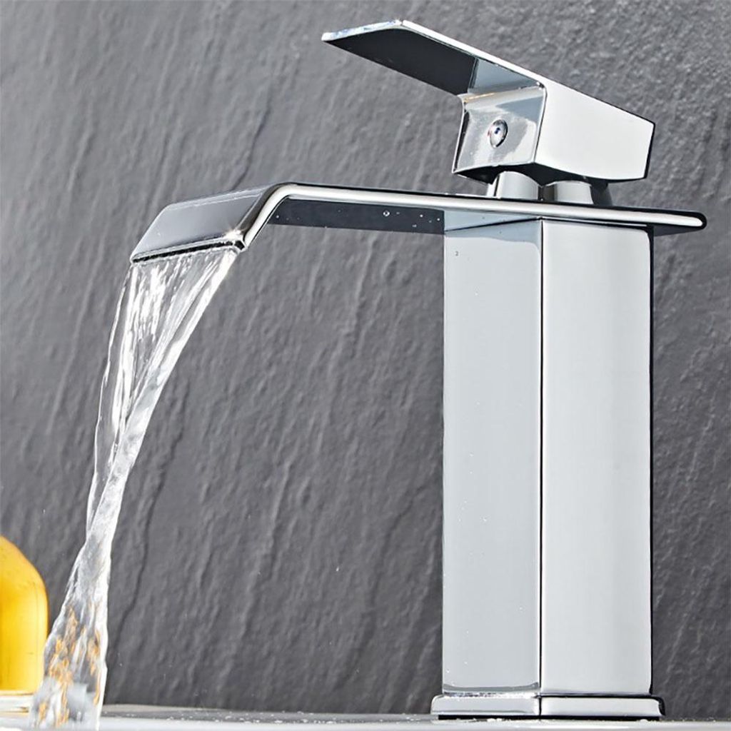 Wasserhahn, Waschtischarmatur, Unterbauarmatur, Keramikventil-Armatur, galvanisierte Armatur, Badarmatur 50 x 50 x 178 mm 【SLV212】