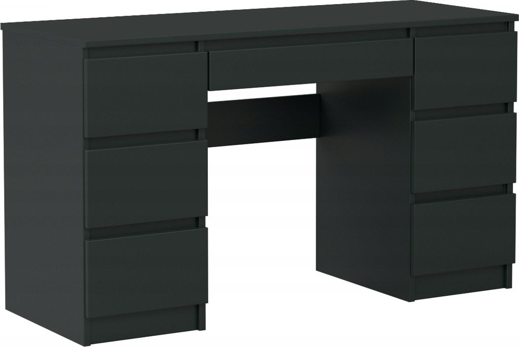 VBChome Schreibtisch 130 x 50 x 76 cm Schwarz Schreibtisch Produktbild 