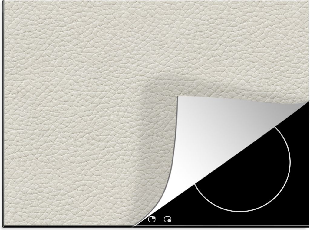 KitchenYeah Herdabdeckplatte Leder - Textur - Tierhaut , 71x52cm, Küche Deko, Glaskeramikfeld Herdabdeckung, Abdeckplatte fùr Kochfeld