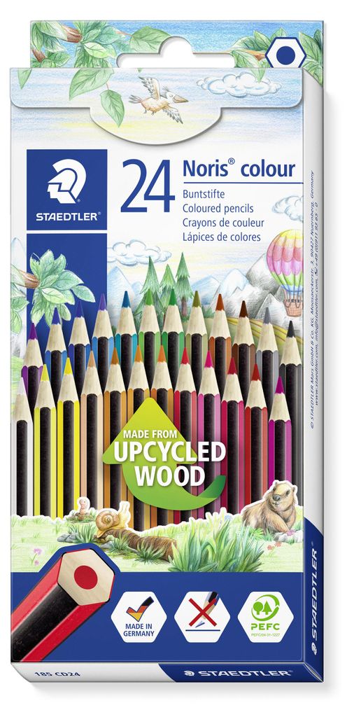 STAEDTLER Noris colour 185 Buntstift Etui mit 24 Farben Produktbild 