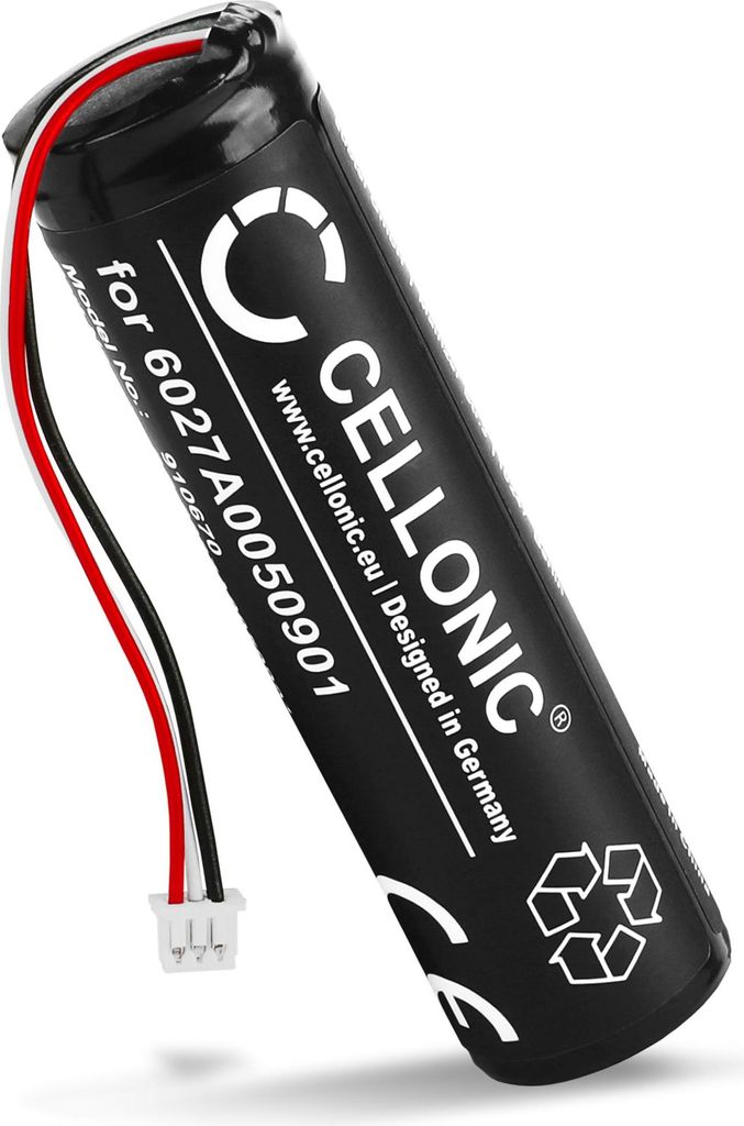 CELLONIC 1x Akku für Navigation Kompatibel mit TomTom Urban Rider, Urban Rider Central Europe, Urban Rider Europe, MALAGA - (2200mAh, 3.6V)
