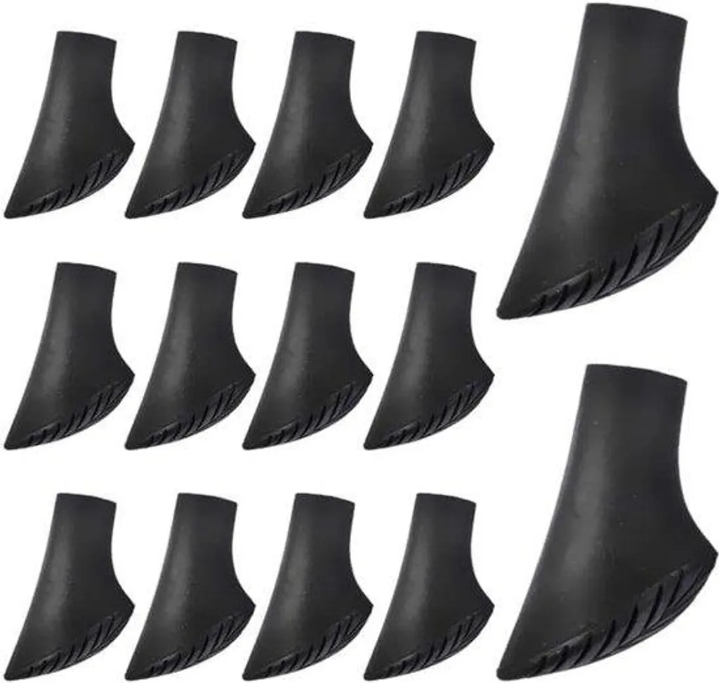 Embouts de bâtons de marche pour randonnée sur asphalte et sentiers - 14pcs