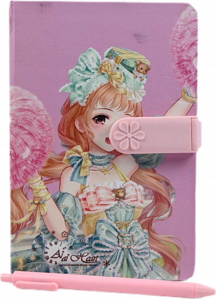 Tagebuch mit Schloss B6 Prinzessin Set mit Stift - Geheimes Notizbuch für Mädchen Geschenkidee