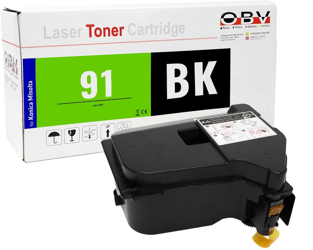 Konica Minolta TNP-91 kompatibler Toner Schwarz - bizhub Produktbild 
