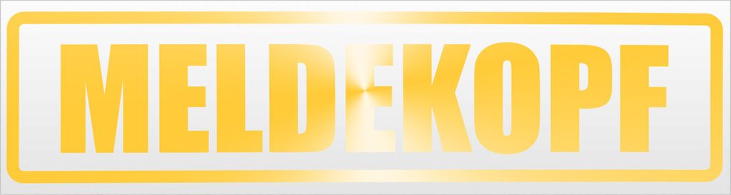 Kiwistar Meldekopf Magnetschild Schild magnetisch - 45cm Gelb - reflektierend - Magnetfolie für Auto PKW Kfz