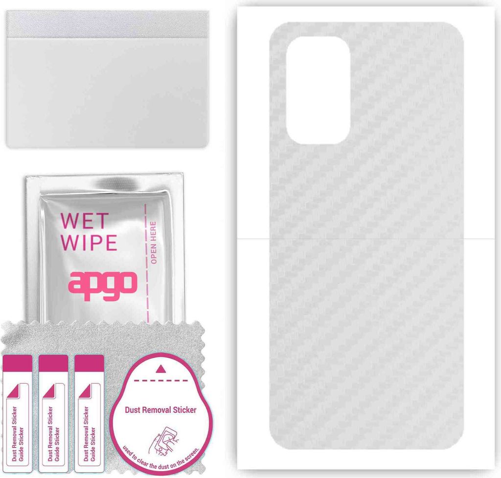 apgo Rückseite Schutzfolie, Skin, kompatibel mit Realme Q2 5G RMX2117, Hinten Displayschutzfolie aus Vinylfolie, kratzfest, einfache Montage - Tra...