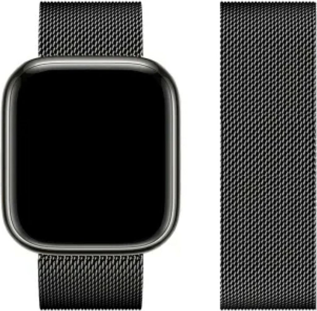 FORCELL F-DESIGN FA03 Armband passend für APPLE Watch 42 / 44 / 45 / 49 mm schwarz