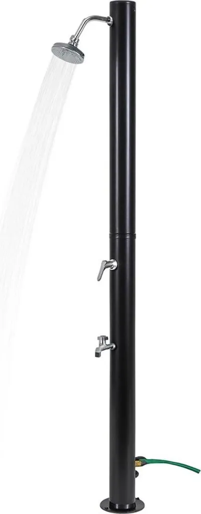 Douche Solaire Extérieure 20L Noire KZ - Hauteur 217cm avec Mitigeur