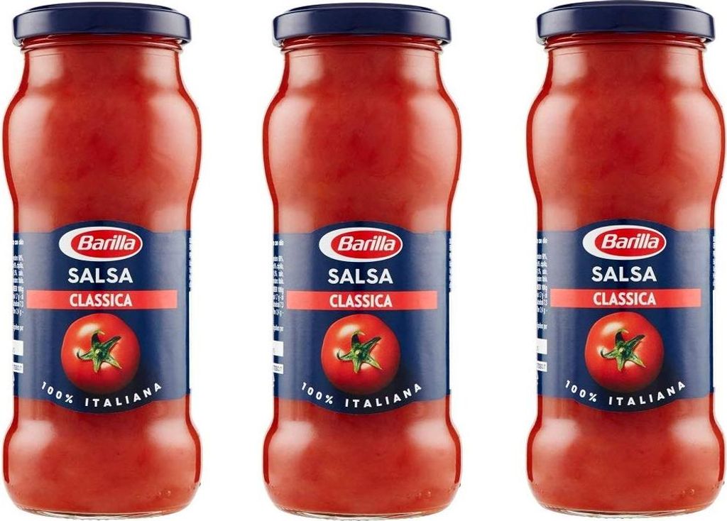 3x Barilla Salsa pronta classica fertig sauce mit natives Olivenöl Extra 300 g