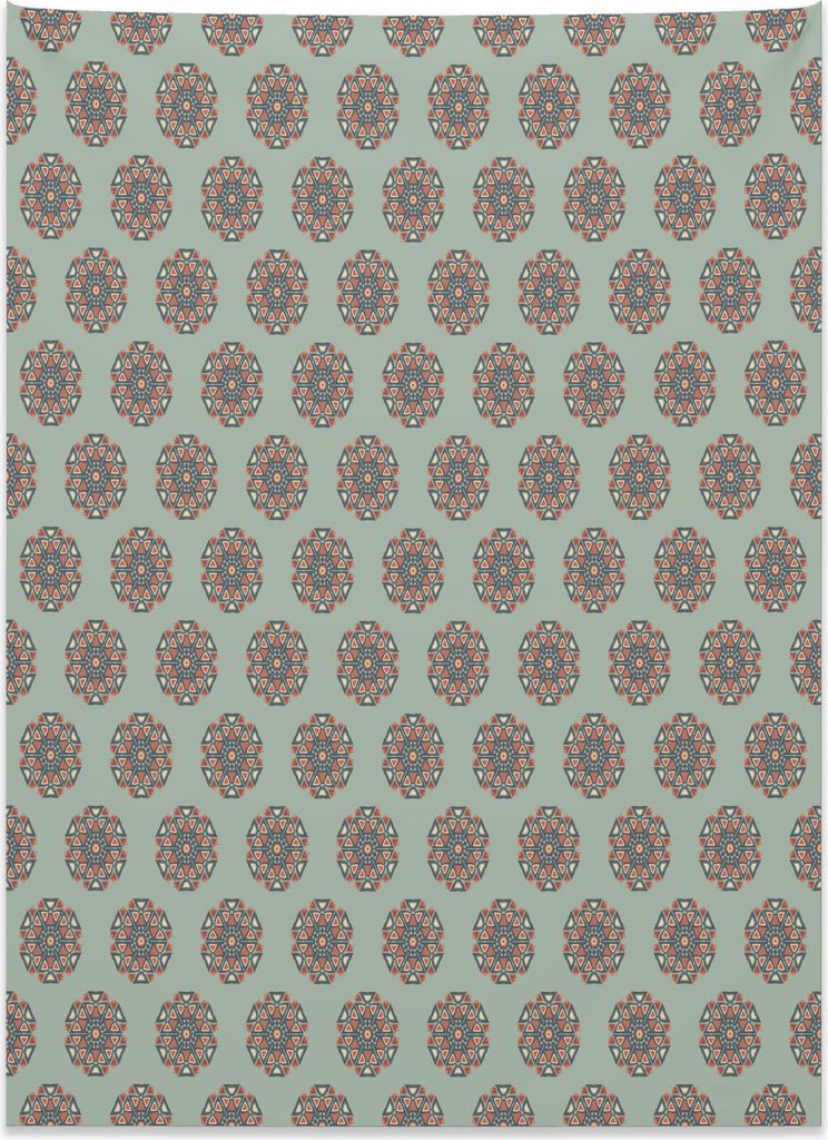 Abakuhaus Ethnisch Wandteppich, Künstlerische Blumenmotive aus Weiches Mikrofaser Stoff Kein Verblassen Klare Farben Waschbar, 110 x 150 cm, Mehrf...