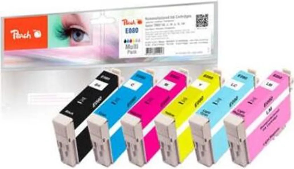 Cartouche Epson T0807 anti-gaspillage Peach lot économique de 6