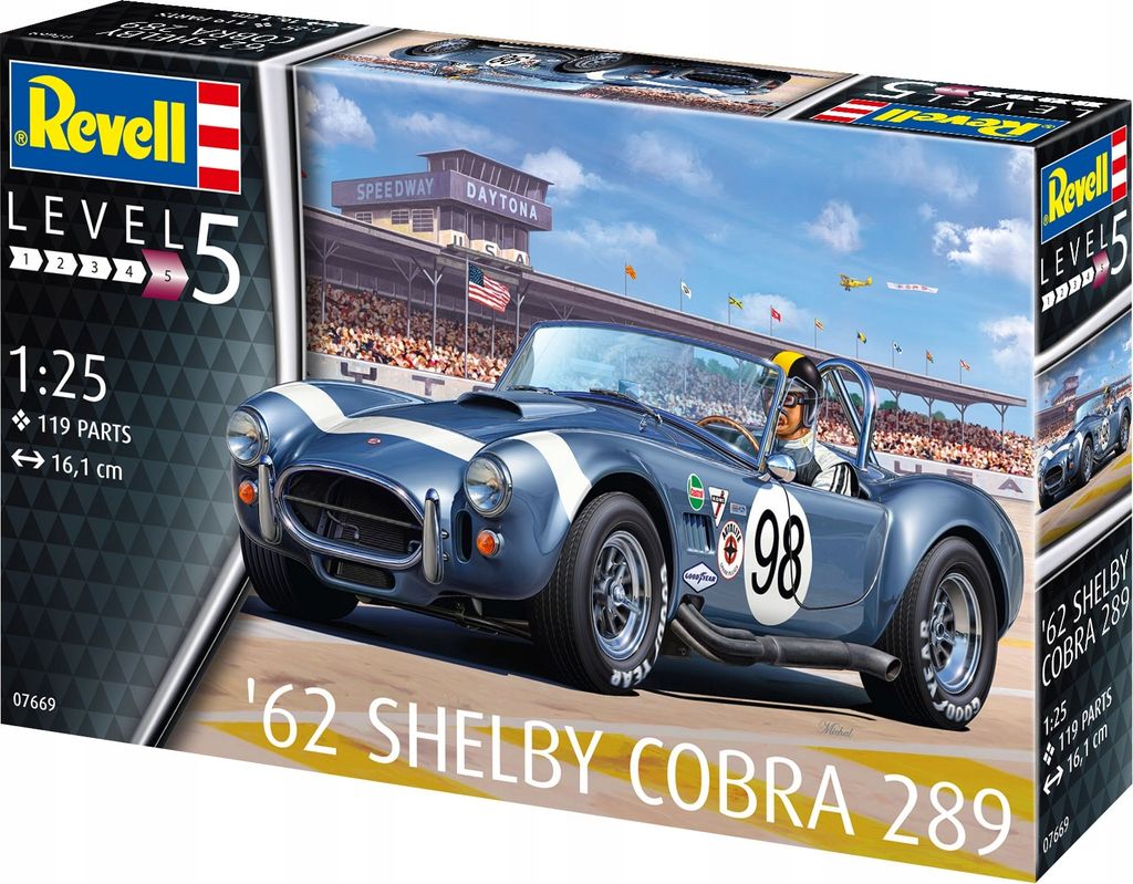 Revell 7669 62 Shelby Cobra 289 Revell Modellbausatz Produktbild 