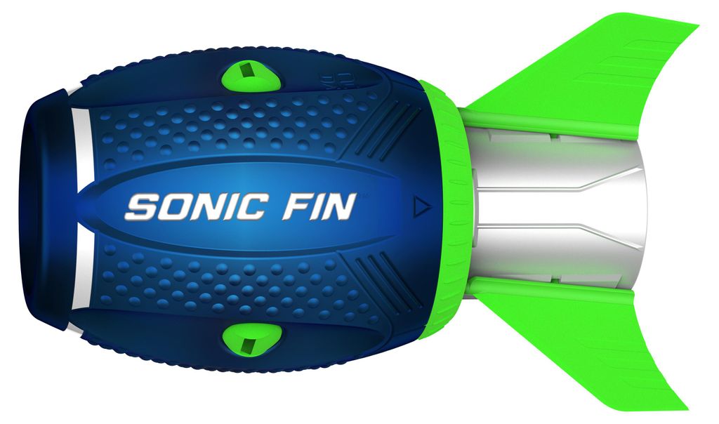 Aerobie Sonic Fin Football, aerodynamischer Produktbild 
