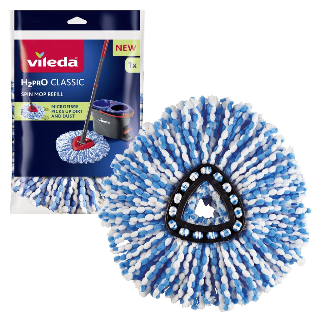Vileda h2pro spin mop insert 178330 Productafbeelding 