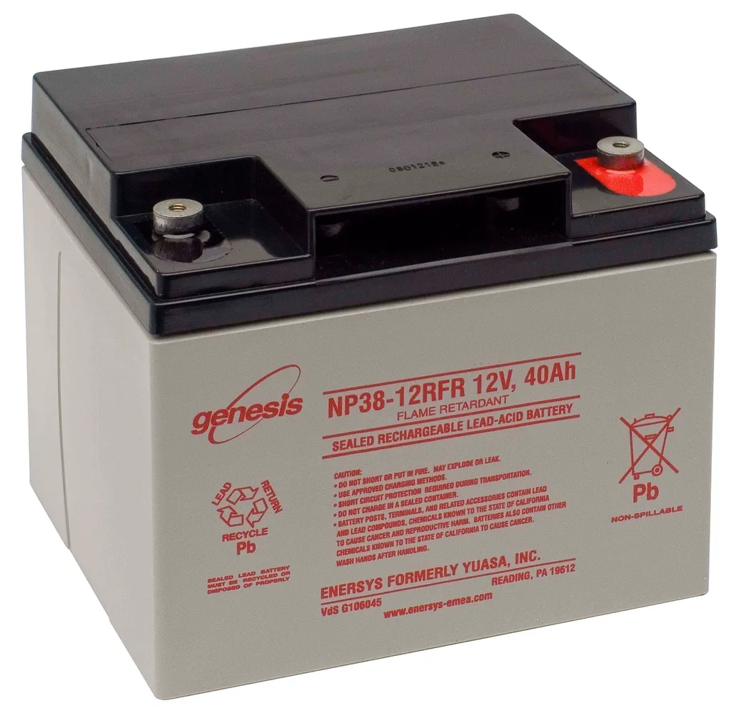 Batterie 12V 38Ah Genesis NP38-12RFR Anti-Fuite pour Panne de Courant