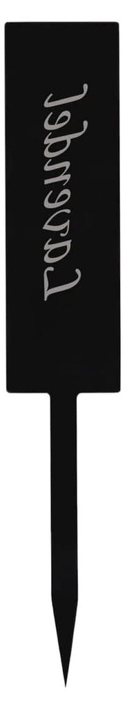 Pflanzschilder aus Acrylglas grau transparent - Gartenstecker, Kräuterstecker, Pflanzenstecker - Auswahl und Wunschname - wetterfest und elegant, ...