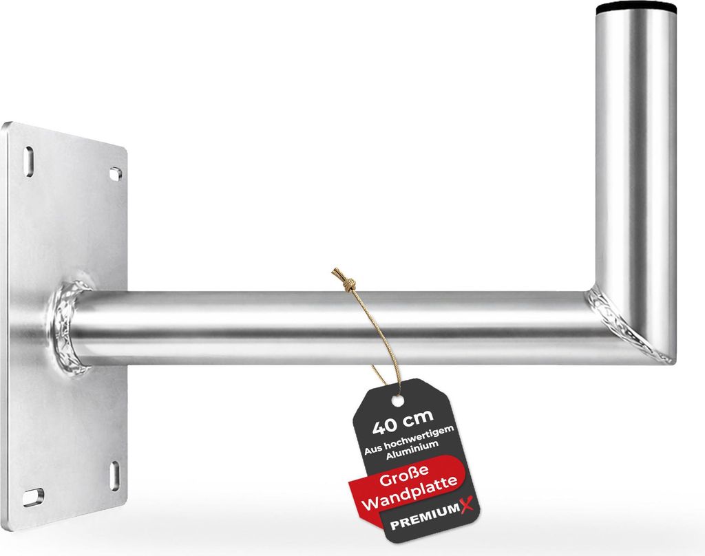 PremiumX 40cm Wandhalter Aluminium SAT Wand Halterung Große Wandplatte
