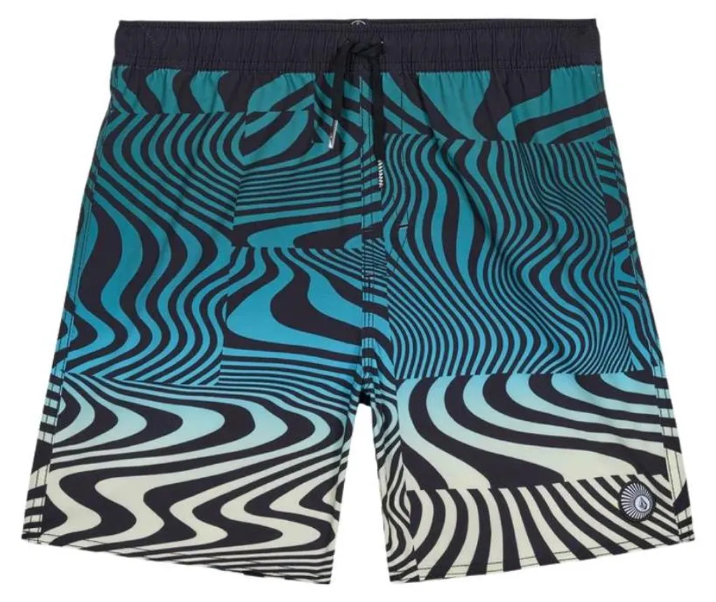 Short de Bain Anti-Irritation Volcom Lido Print Jeunesse Vert S