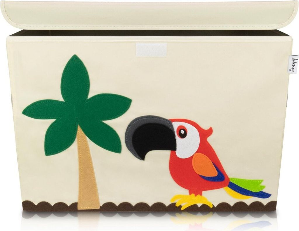 Lifeney Aufbewahrungsbox Kinder groß 51 x 36 x 36 I Spielzeugkiste I Kiste mit Deckel für Kinderzimmer I Aufbewahrungsboxen mit Deckel I Spielzeu...